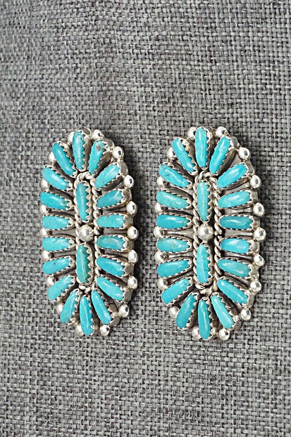 Turquoise & Sterling Silver Earrings - Philena Byjoe