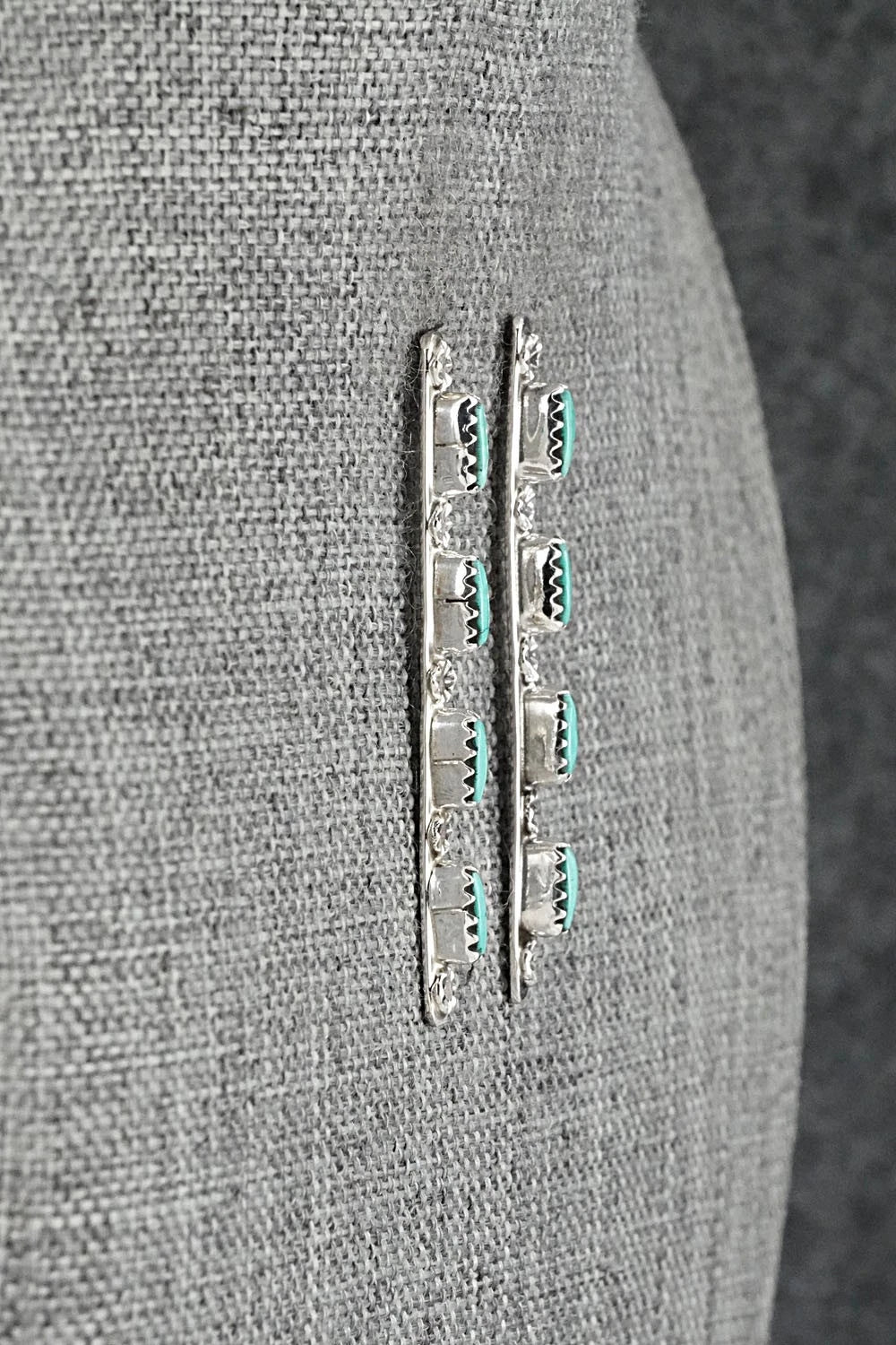 Turquoise & Sterling Silver Earrings - Murray Hannaweeka