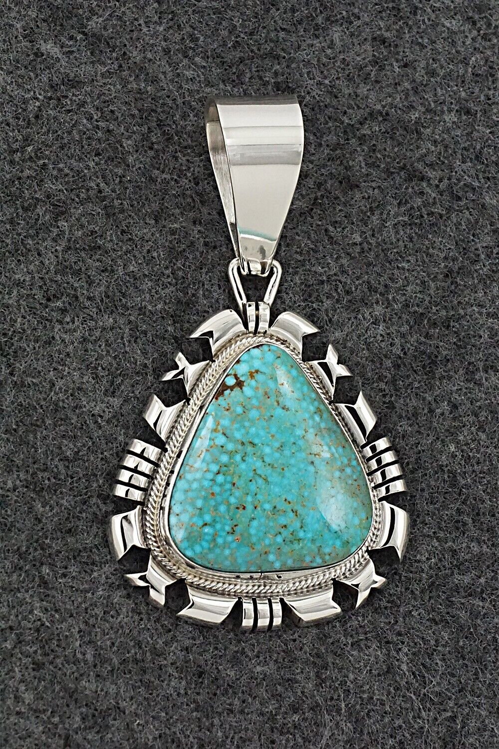 Turquoise & Sterling Silver Pendant - Daniel Benally