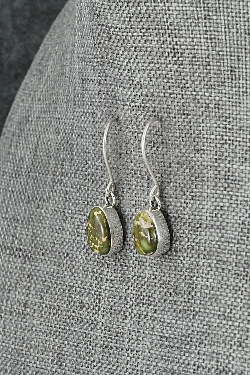 Turquoise & Sterling Silver Earrings - Eugene Gruber