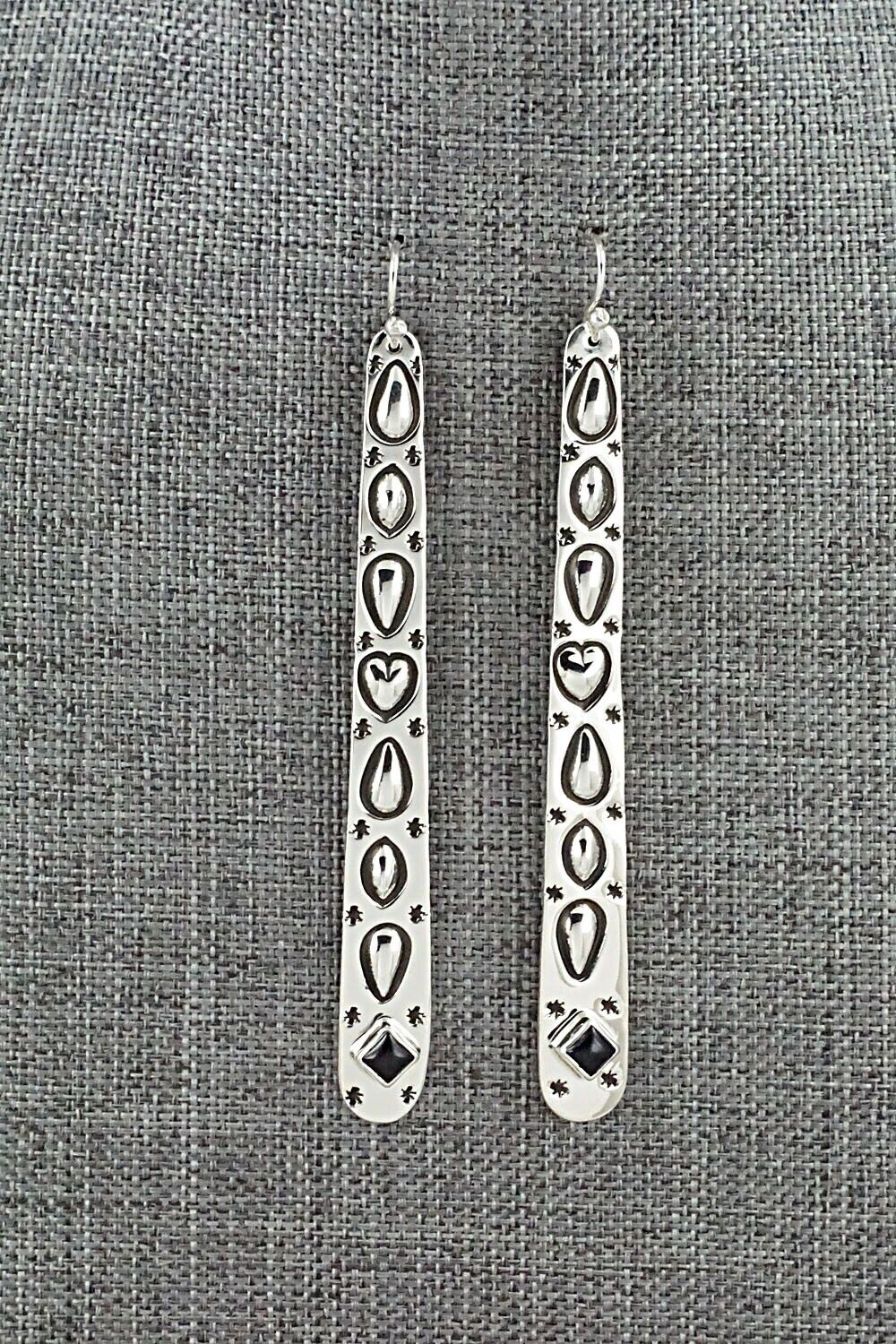 Onyx & Sterling Silver Earrings - Kevin Ramone