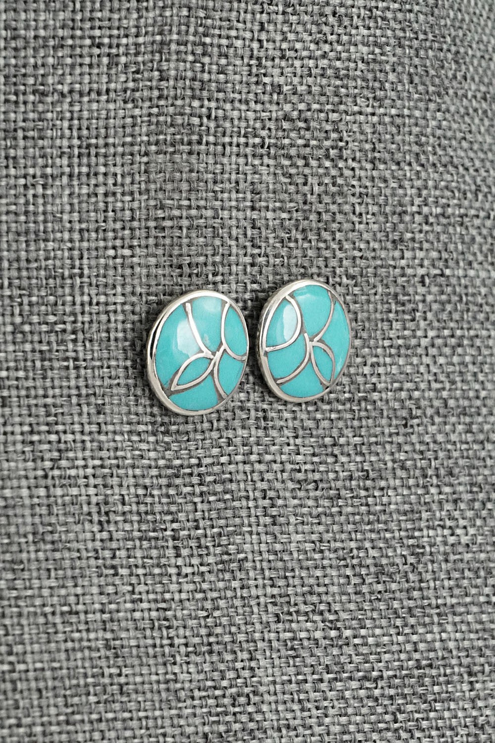 Turquoise & Sterling Silver Earrings - Orena Leekya