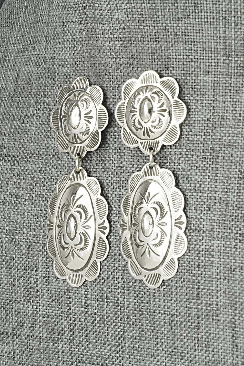 Sterling Silver Earrings - Bertha Begay
