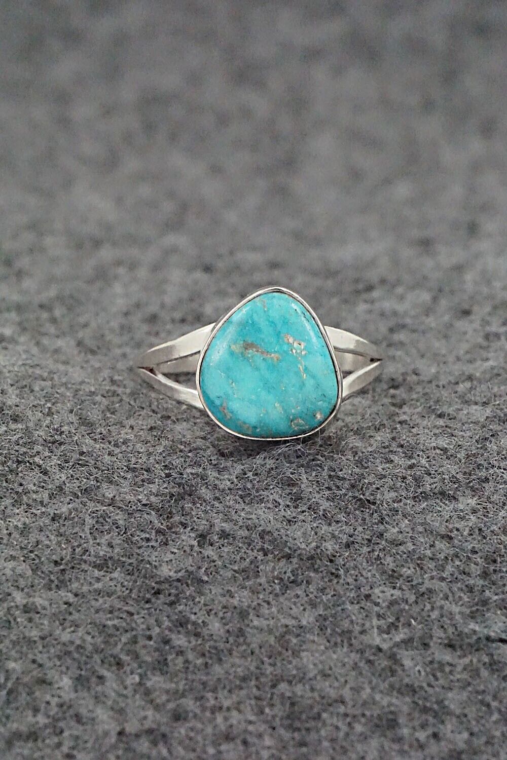 Turquoise & Sterling Silver Ring - Theresa Smith - Size 8