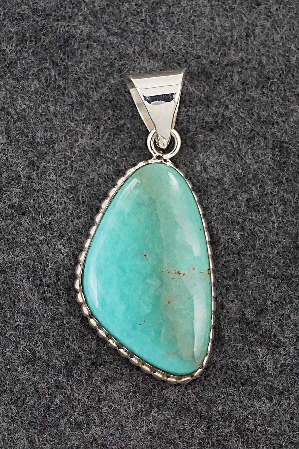 Turquoise & Sterling Silver Pendant - Lamy Castillo