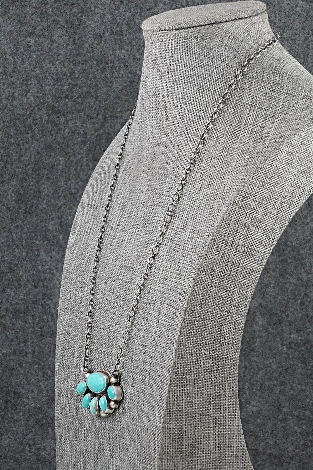 Turquoise & Sterling Silver Necklace - Kathleen Livingston