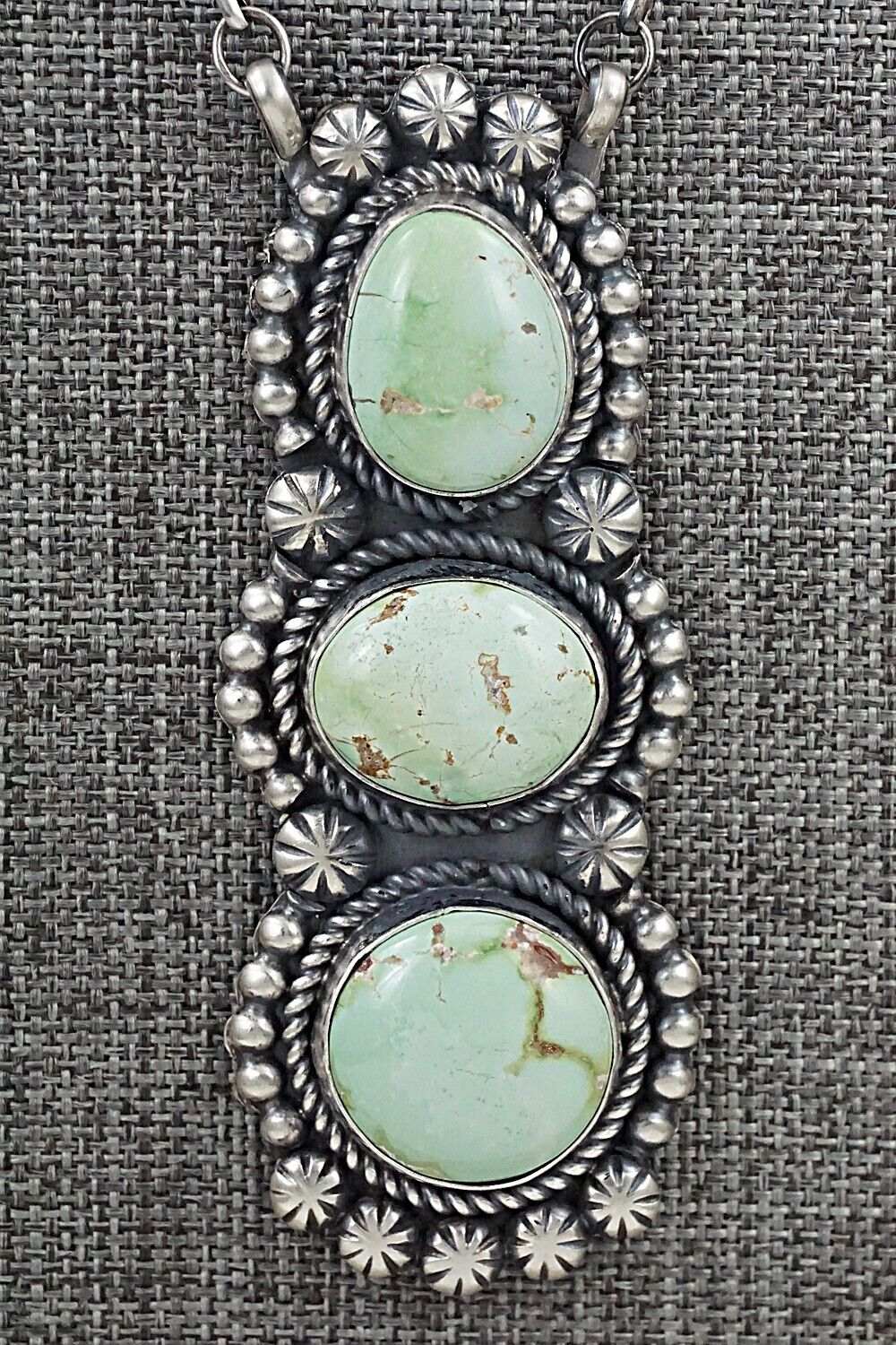 Turquoise & Sterling Silver Necklace - Jeff James