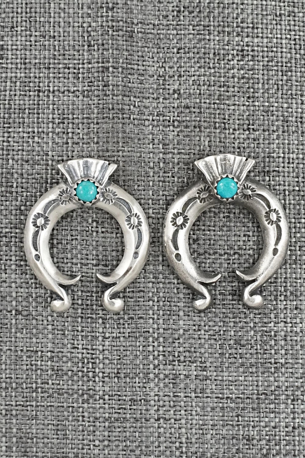 Turquoise & Sterling Silver Earrings - Adrienne Gordon