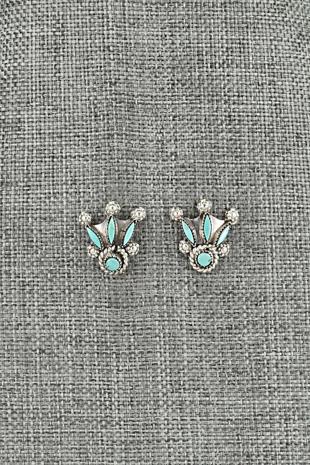 Turquoise & Sterling Silver Earrings - Merlinda Chavez