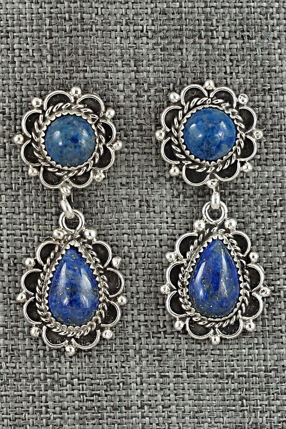 Lapis & Sterling Silver Earrings - Maritta Martinez