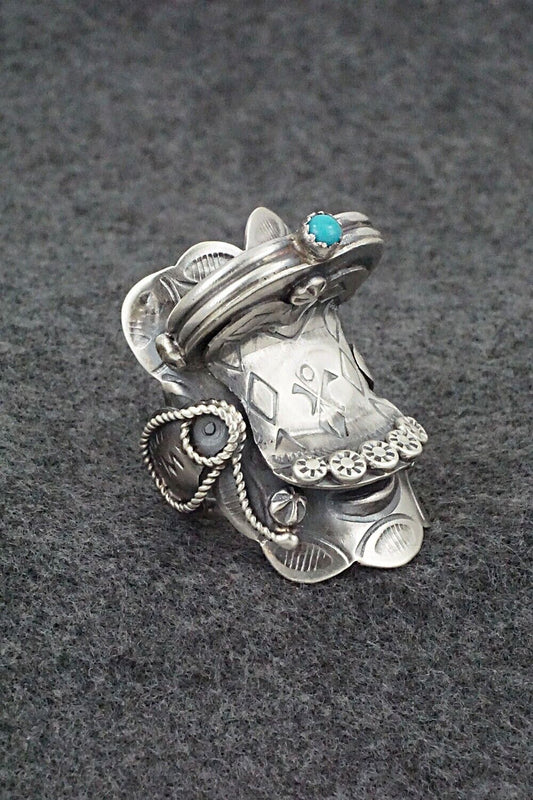 Turquoise & Sterling Silver Ring - Tim Yazzie - Size 10