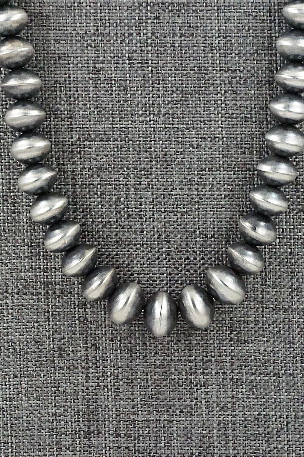 Sterling Silver Navajo Pearl Necklace 22" - Presley Haley