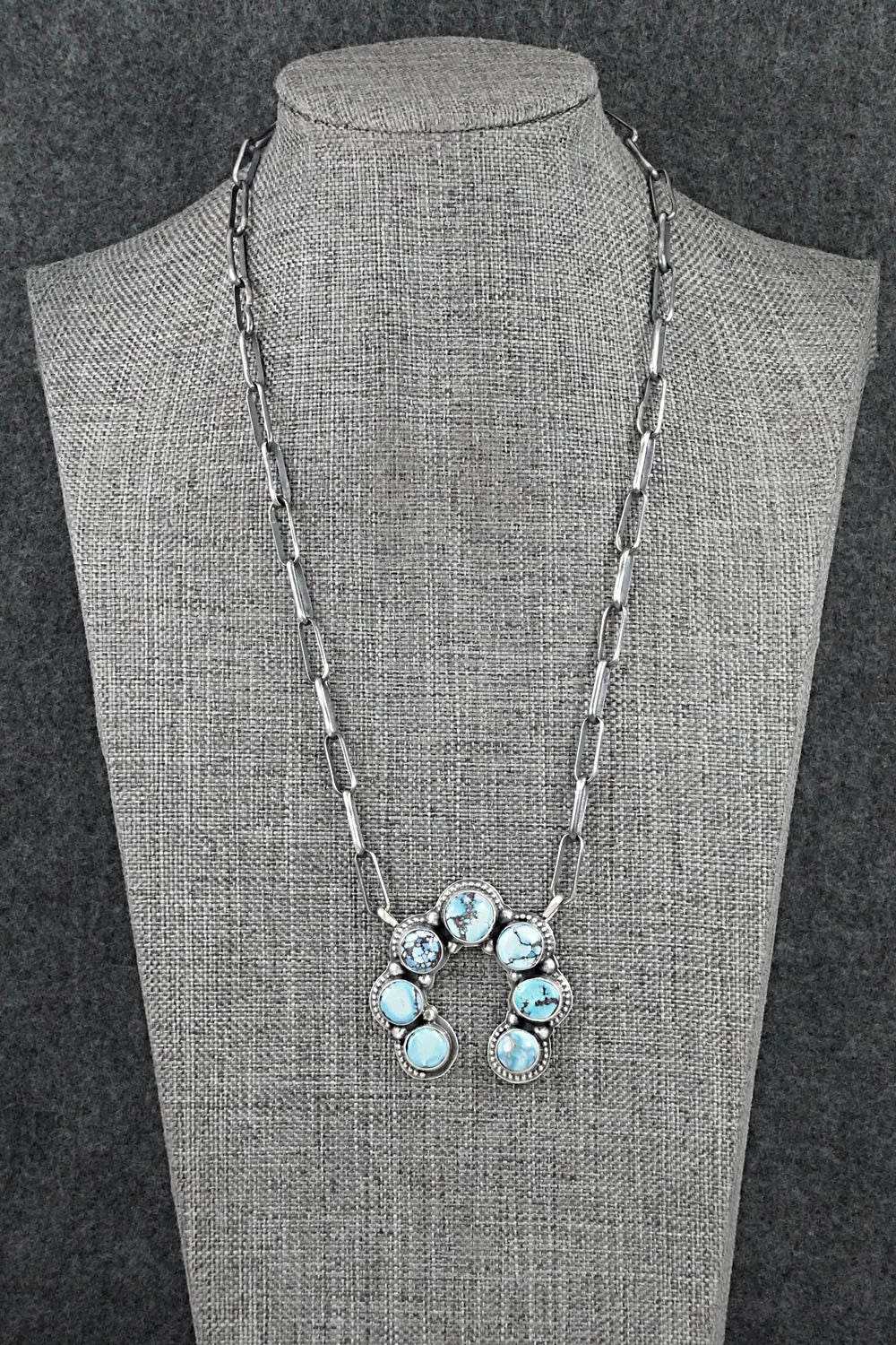 Turquoise & Sterling Silver Necklace - Darrin Livingston