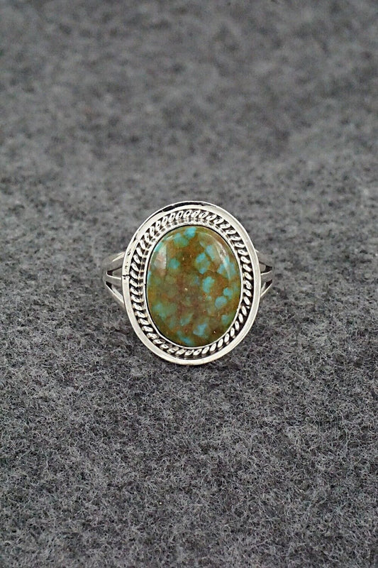 Turquoise & Sterling Silver Ring - Daniel Benally - Size 8.75