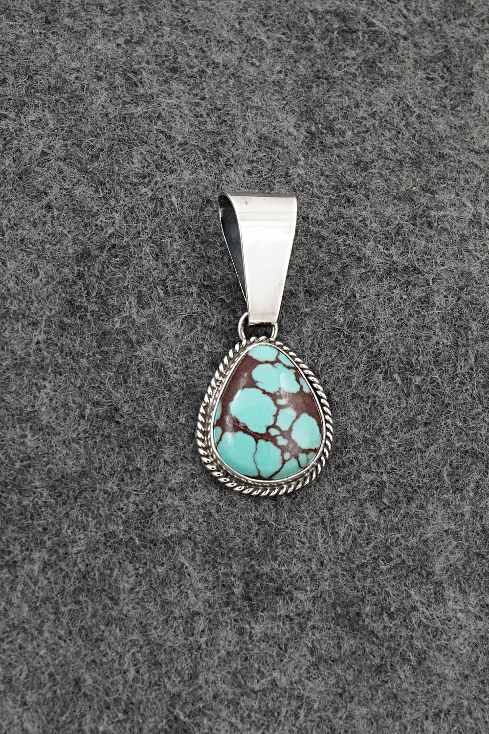 Turquoise & Sterling Silver Pendant - Eugene Gruber