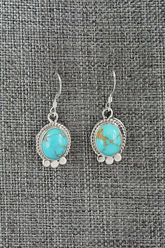 Turquoise and Sterling Silver Earrings - Sharon McCarthy