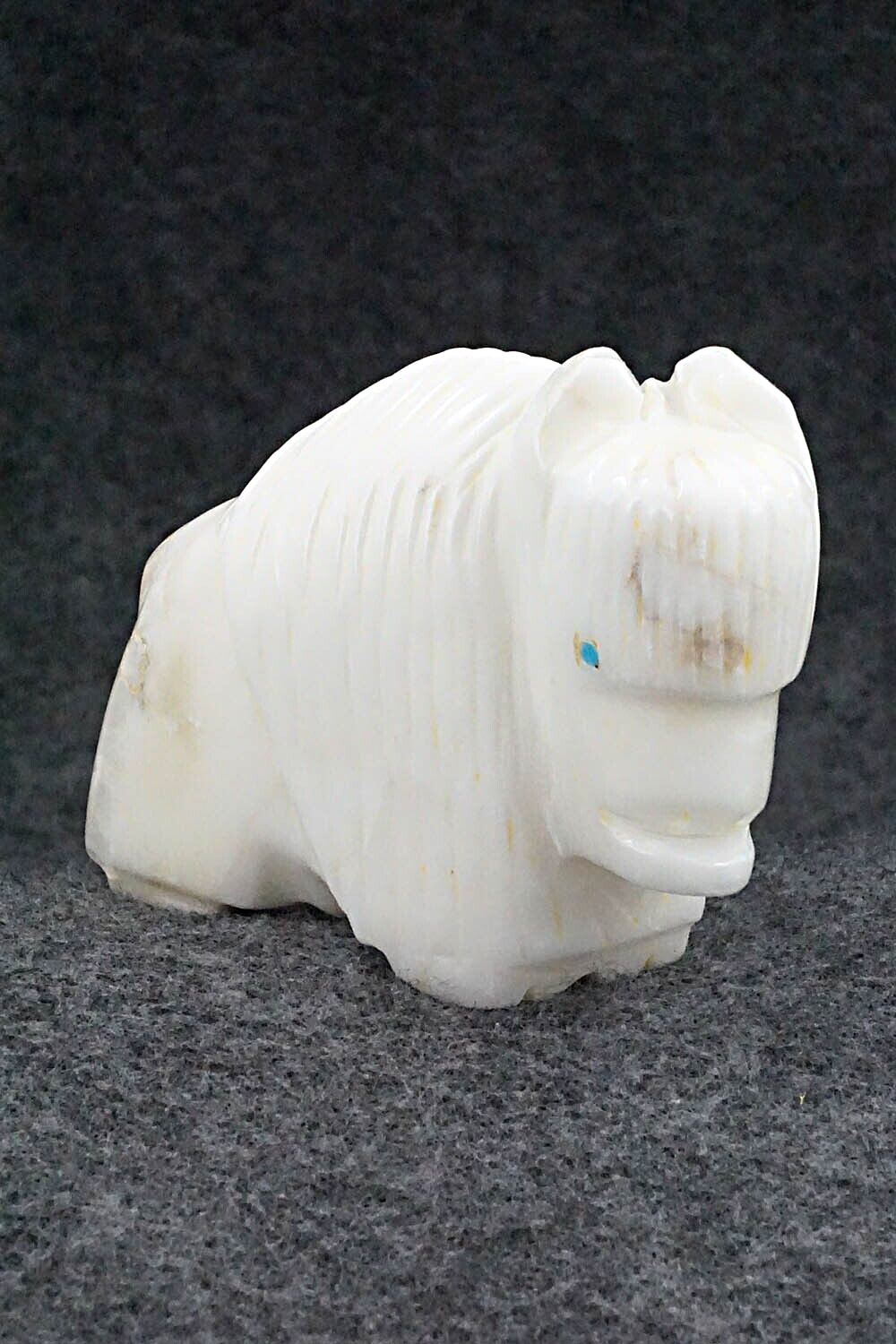 Buffalo Zuni Fetish Carving - Gilbert Lonjose