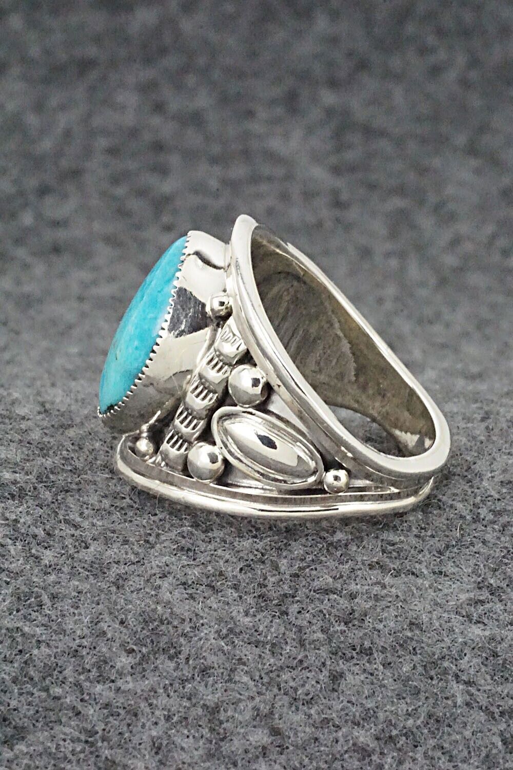 Turquoise and Sterling Silver Ring - Larson Lee - Size 12
