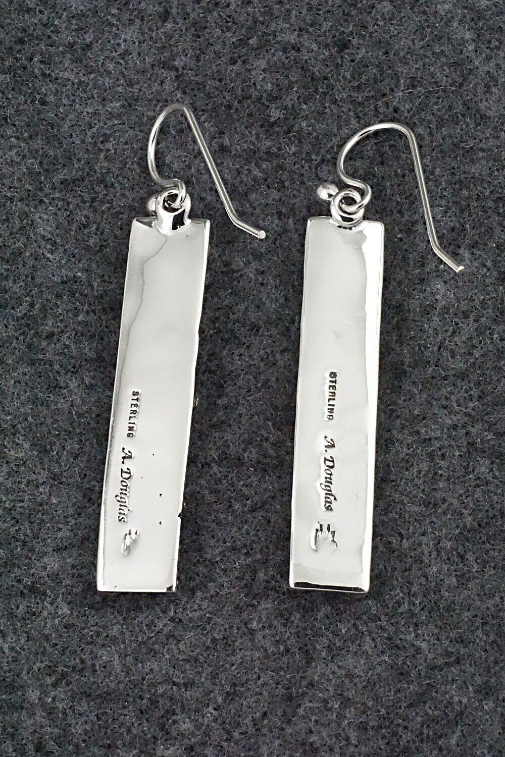 Coral & Sterling Silver Earrings - Akee Douglas