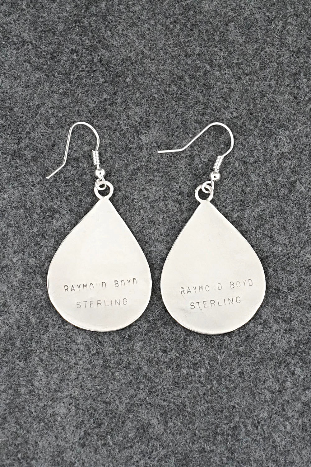 Multi-Stone Inlay & Sterling Silver Earrings - Raymond Boyd