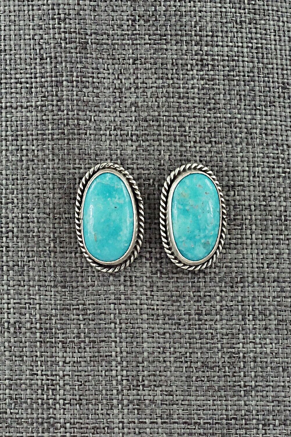 Turquoise & Sterling Silver Necklace and Earrings Set - Rena Begay