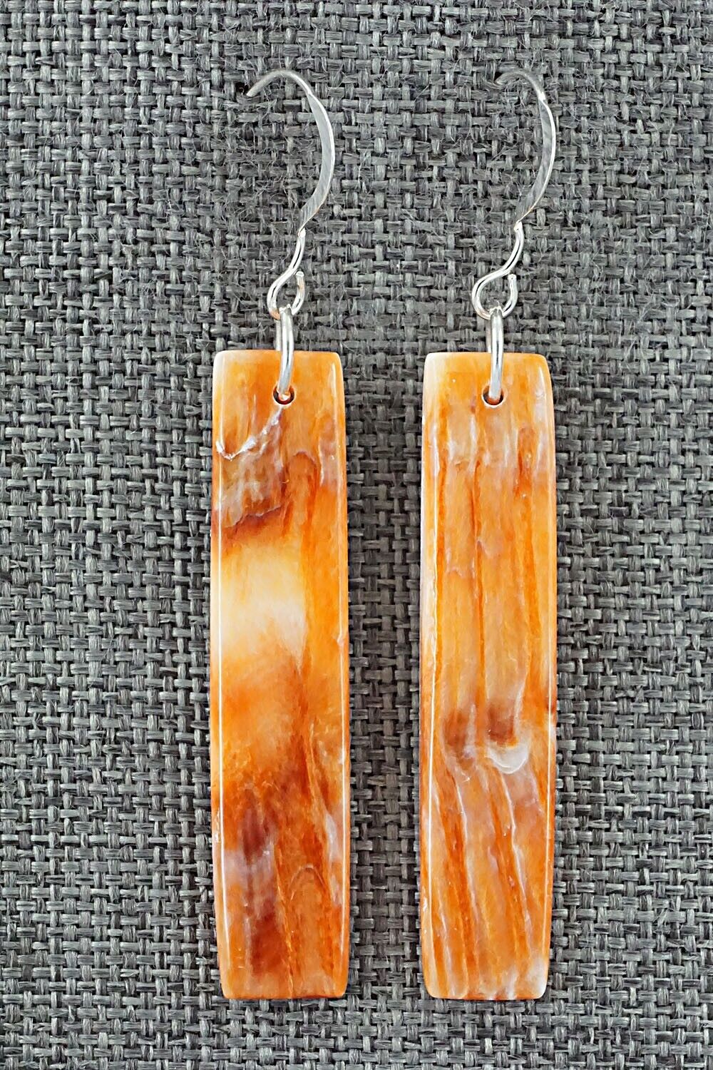 Spiny Oyster & Sterling Silver Earrings - Jesus Espino