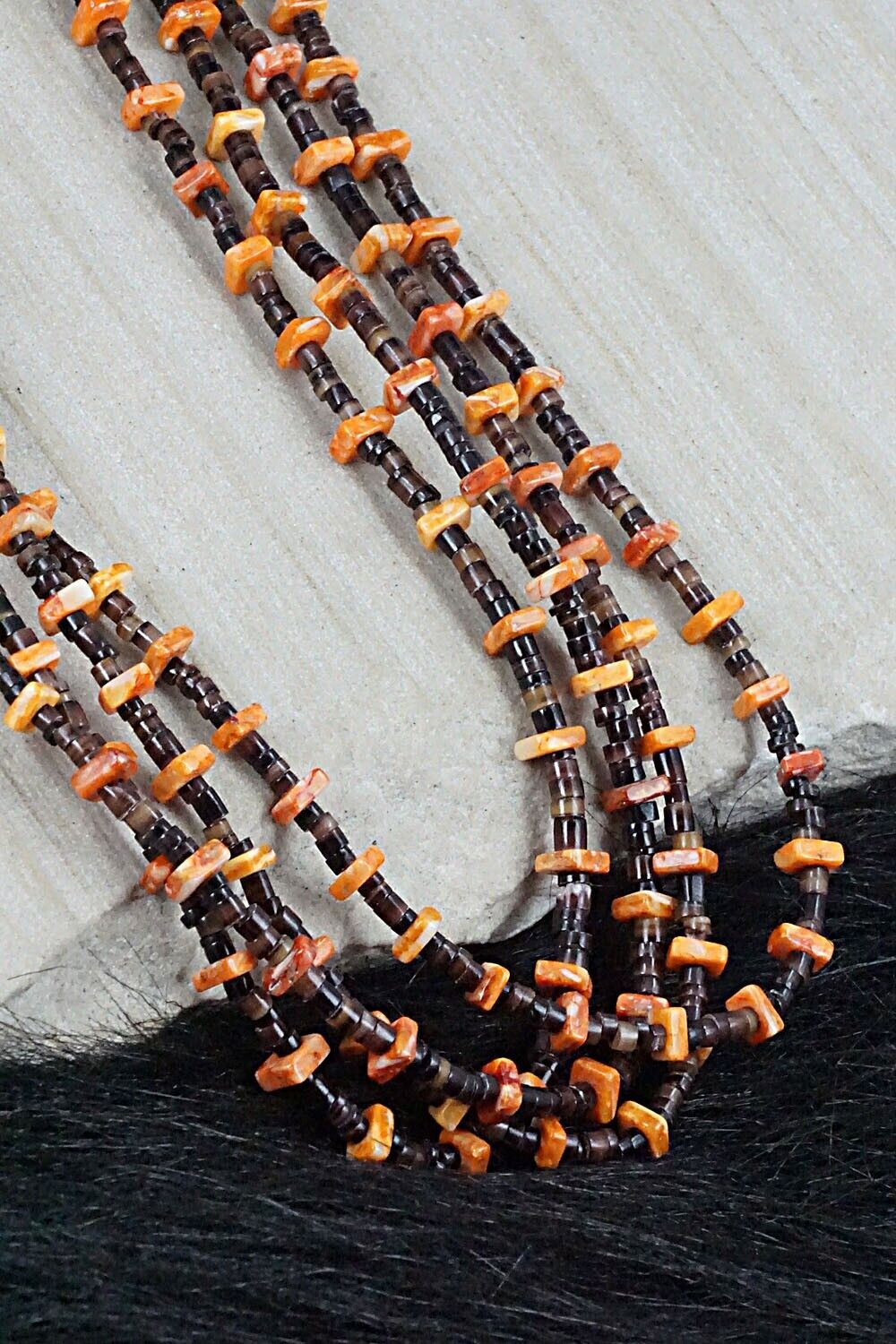 Shell, Spiny Oyster and Sterling Silver Necklace - Irene Lavato