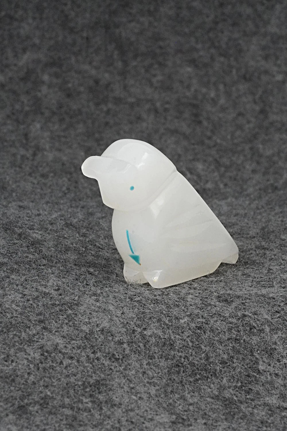 Owl Zuni Fetish Carving - Clayton Panteah