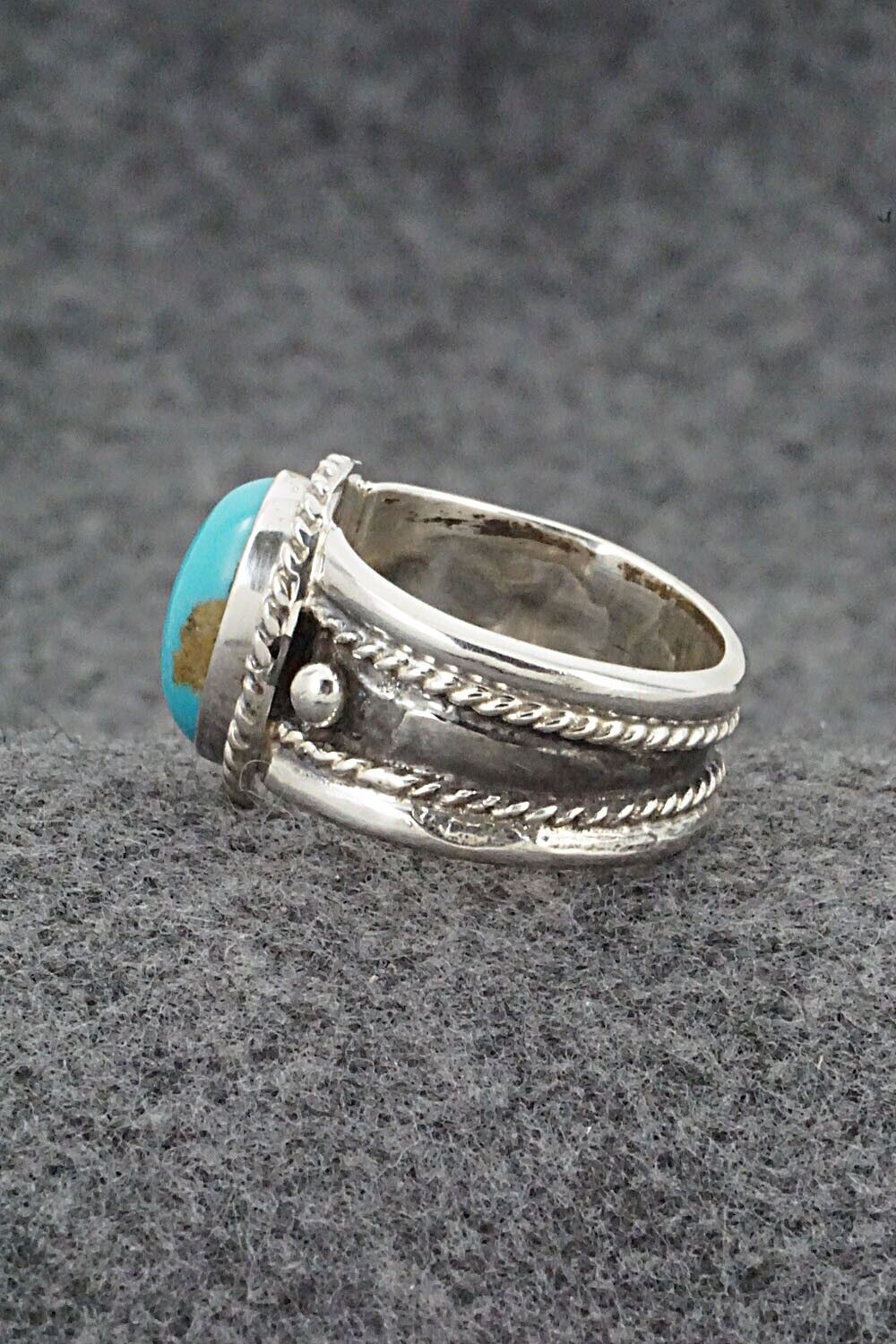 Turquoise & Sterling Silver Ring - Thomas Yazzie - Size 9