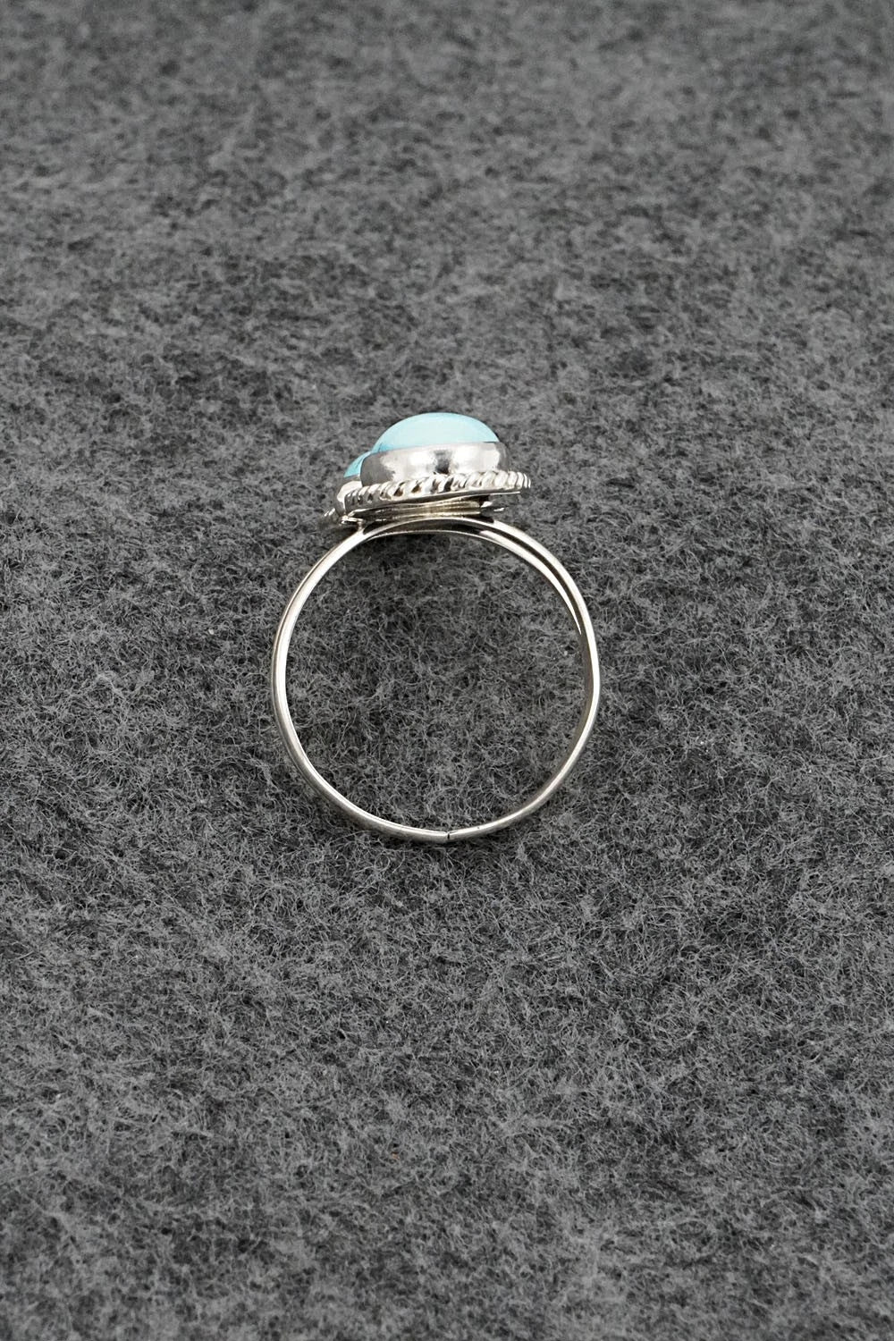Turquoise & Sterling Silver Ring - Eugene Gruber - Size 9