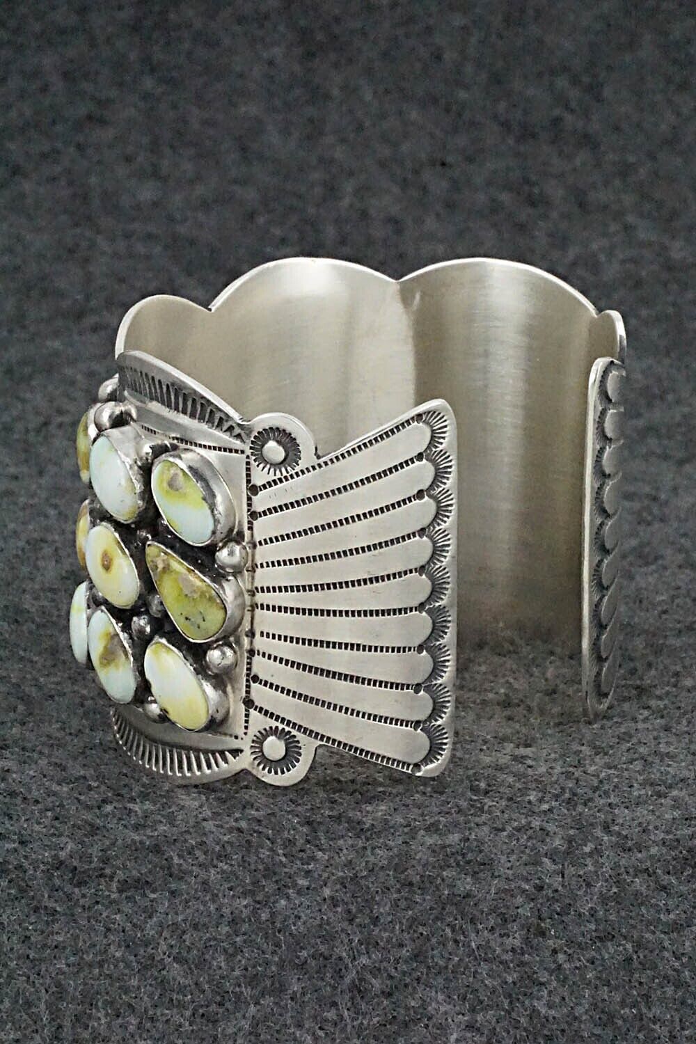 Variscite & Sterling Silver Bracelet - Tom Lewis