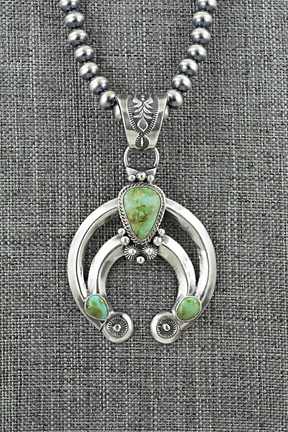 Turquoise & Sterling Silver Necklace - Paige Gordon