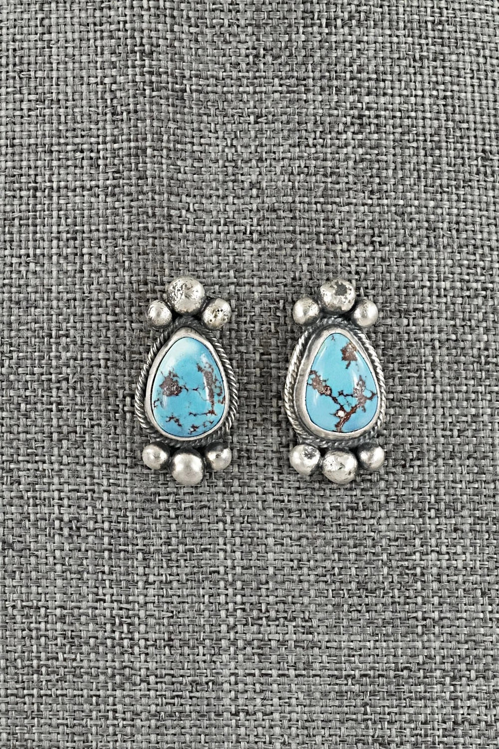 Turquoise & Sterling Silver Squash Blossom Set - Darrin Livingston