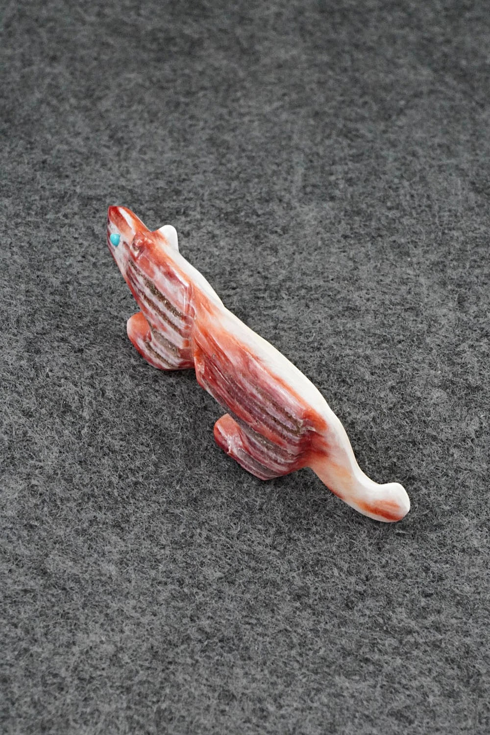 Mountain Lion Zuni Fetish Carving - Ronnie Lunasee