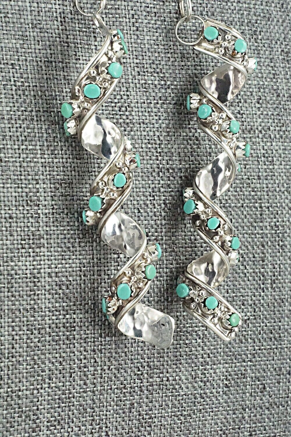 Turquoise & Sterling Silver Earrings - Joanne Cheama