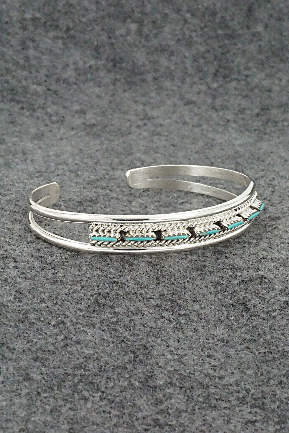 Turquoise & Sterling Silver Bracelet - Roland Francisco