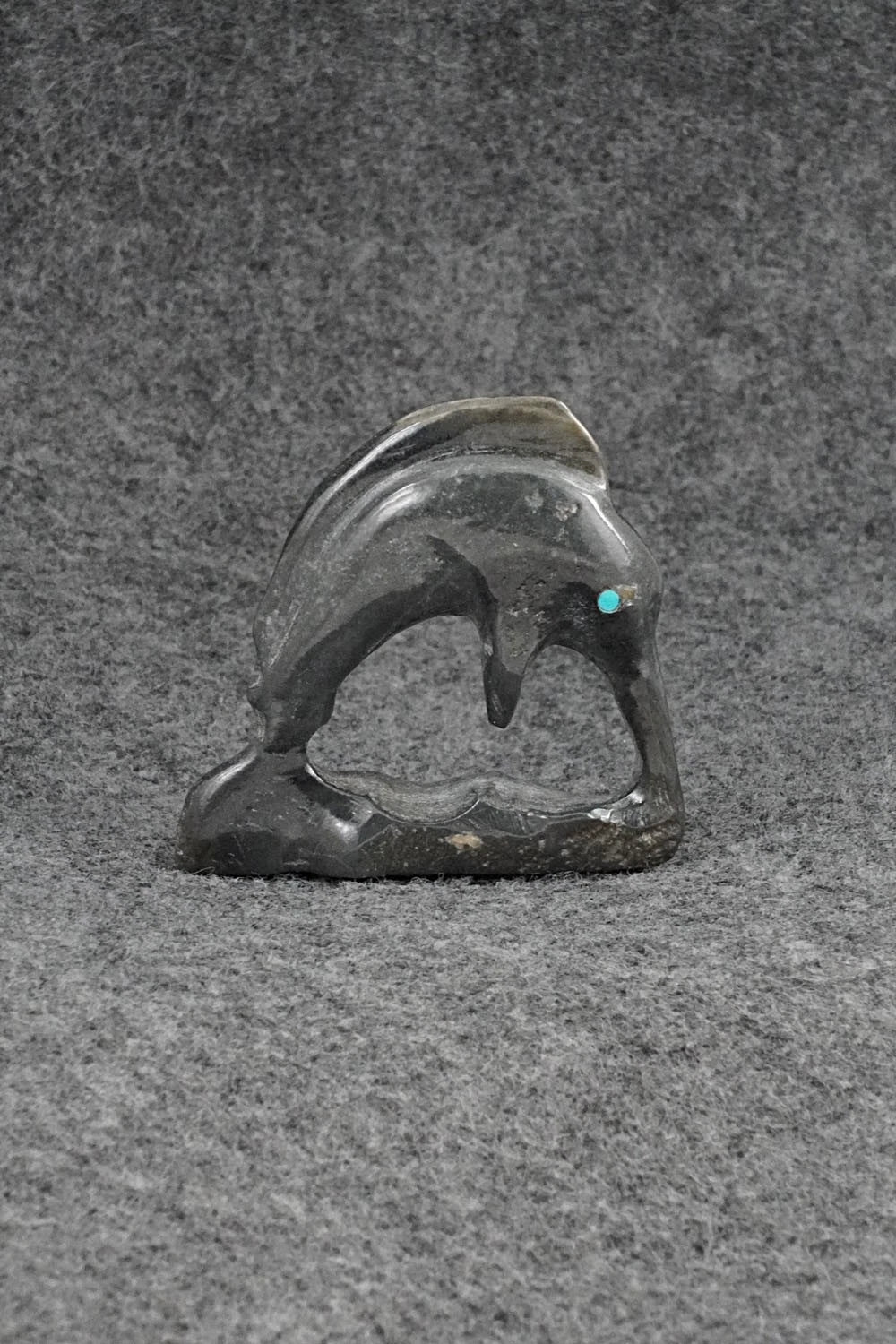 Dolphin Zuni Fetish Carving - Eric Lonjose