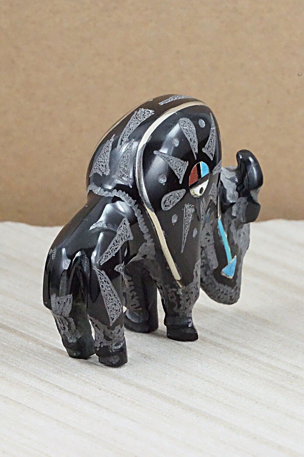 Buffalo Zuni Fetish Carving - Russell Shack