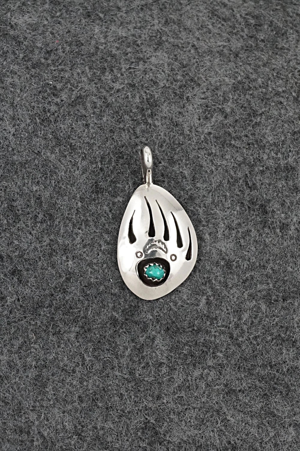 Turquoise & Sterling Silver Pendant - Ervin Begay