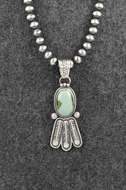 Turquoise & Sterling Silver Necklace - Verley Betone