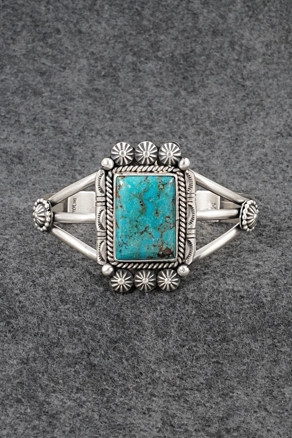 Turquoise & Sterling Silver Bracelet - Michael Calladitto