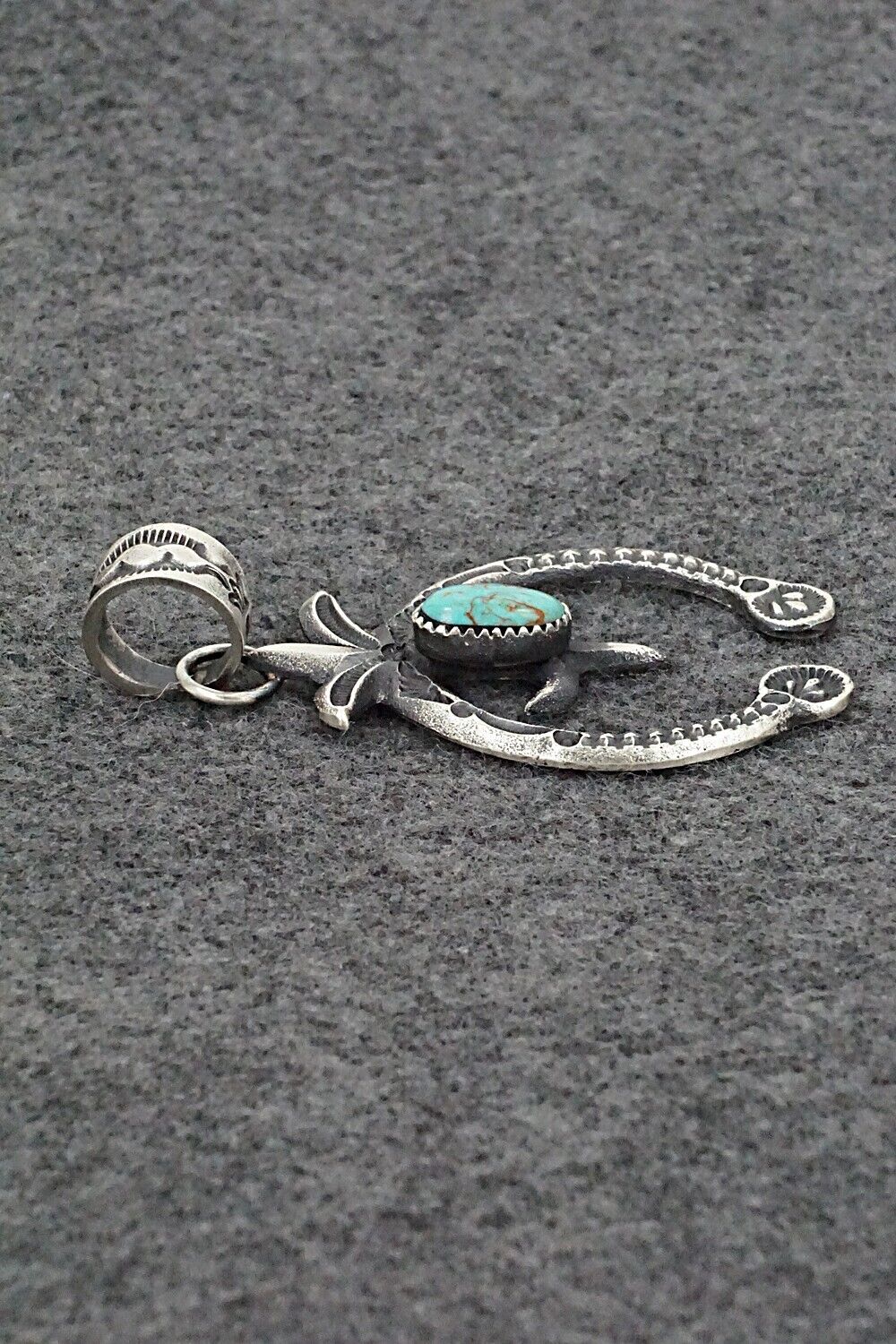 Turquoise & Sterling Silver Pendant - Eva & Linberg Billah