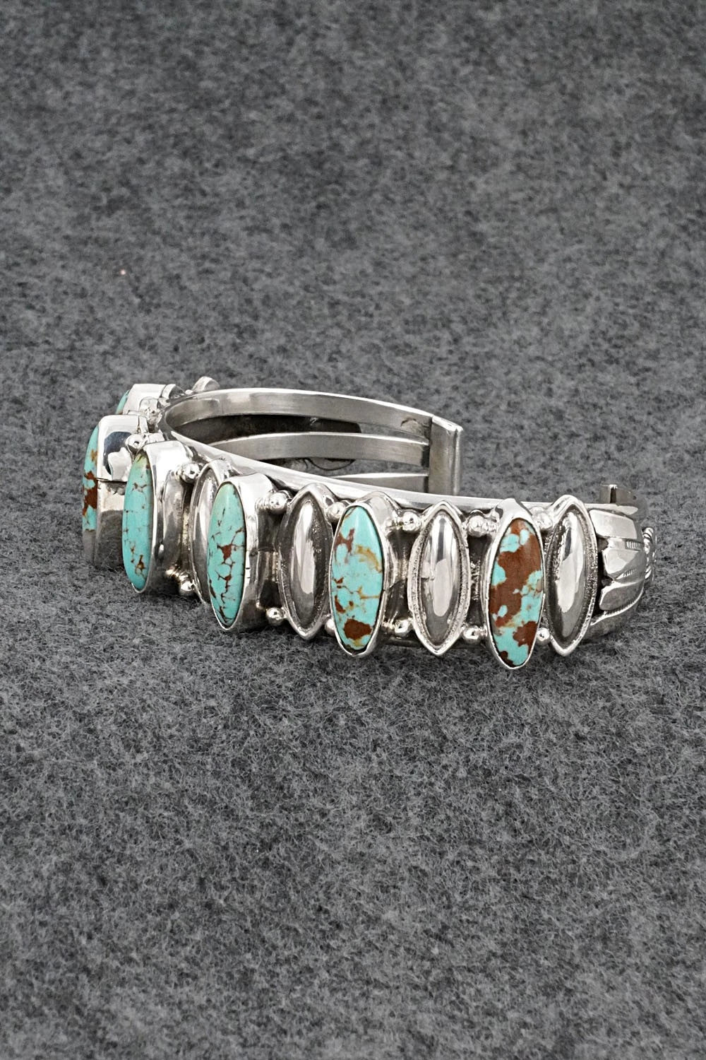 Turquoise & Sterling Silver Bracelet - Jamison Hoskie