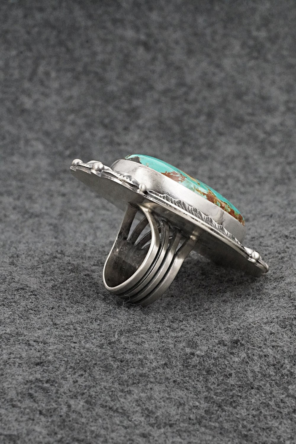 Turquoise & Sterling Silver Ring - Randy Boyd - Size 6.75