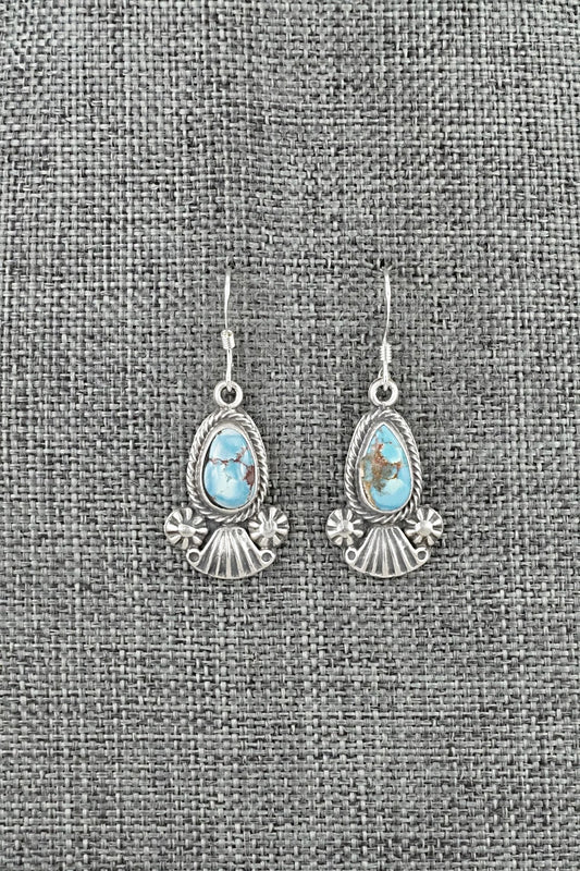 Turquoise & Sterling Silver Earrings - Verley Betone