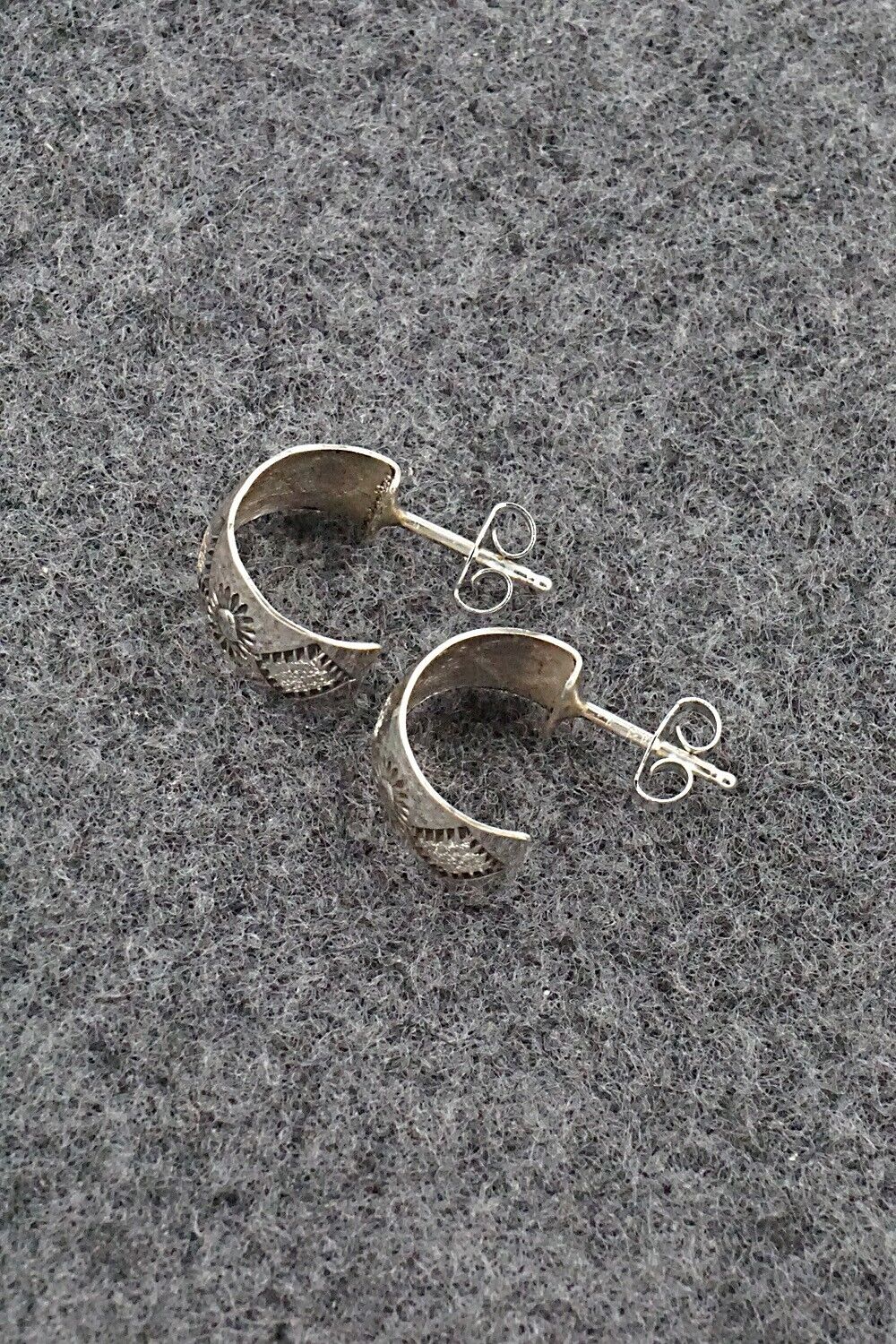 Sterling Silver Hoop Earrings - Delbert Shirley