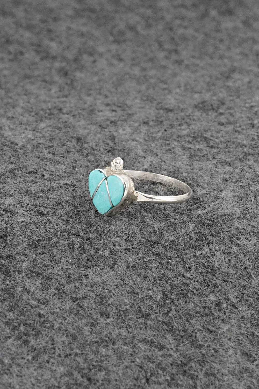 Turquoise & Sterling Silver Ring - Ola Eriacho - Size 7