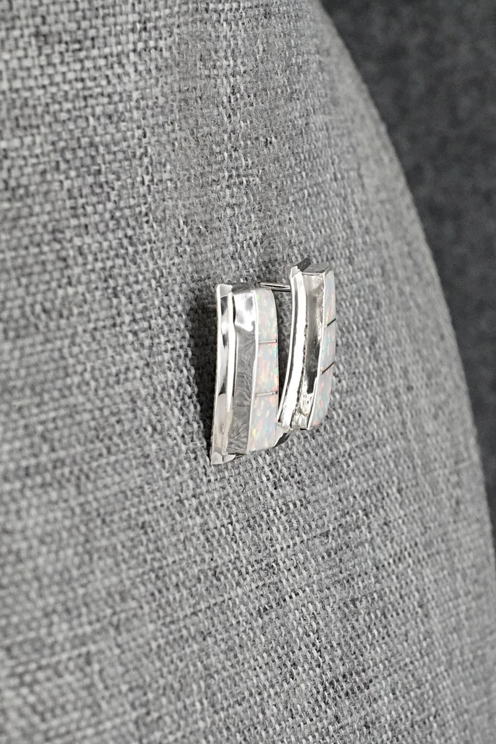 Opalite & Sterling Silver Earrings - Nathaniel Johnson