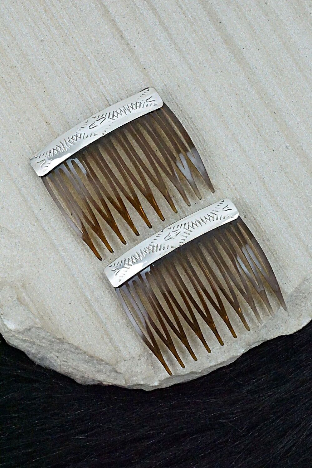 Sterling Silver Hair Combs - Randall Dalgai