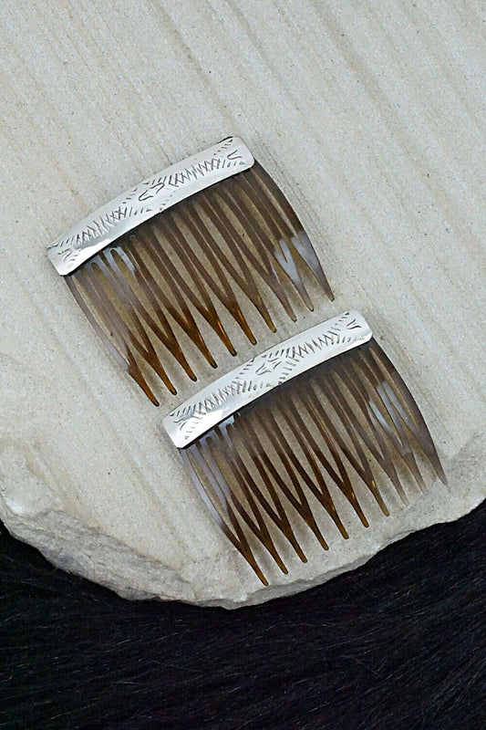 Sterling Silver Hair Combs - Randall Dalgai